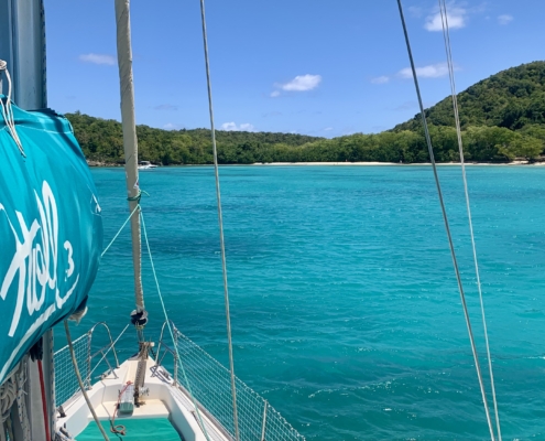 Padishah au mouillage Marie-Galante